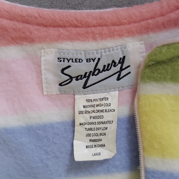 Vintage Saybury Fleece Robe 70s Housecoat - Picture 4 of 4